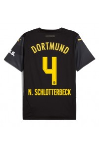 Borussia Dortmund Nico Schlotterbeck #4 Fotballdrakt Borte Klær 2024-25 Korte ermer